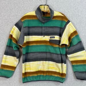 Patagonia Synchilla Snap-T Fleece Pullover Size M Painted Fitz Stripe Gorpcore